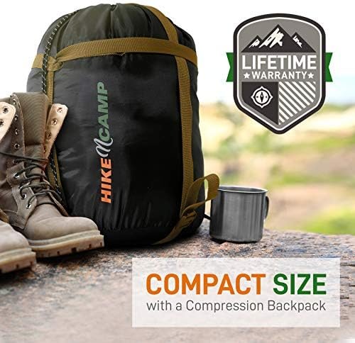 Backpacking Sleeping Bag Camping Gear - Mummy Sleeping Bag For Adults/Teens w/ P... - Image 5