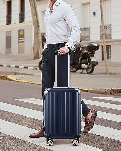 LUGGEX Carry On Luggage with Aluminum Frame, 36L Polycarbonate Zipperless Luggag... - Image 7