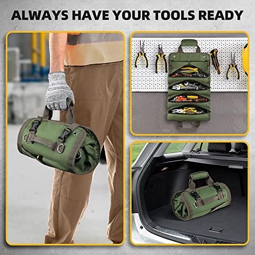 Tool Bag Roll Up, UUP Heavy Duty Tool Organizer for Men Women, Portable Tool Sto... - Image 3