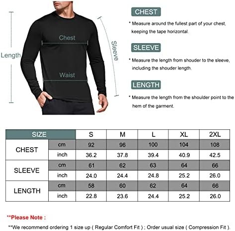Men's 1 or 3 Pack Performance Long Sleeve T-Shirts, UPF 50+ Sun Protection Shirt... - Image 8