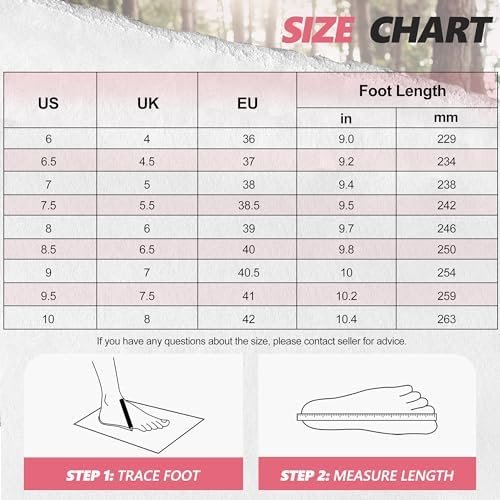 R CORD Womens Hiking Boots Breathable Hiking Boots Womens Waterproof Ankle Suppo... - Image 8