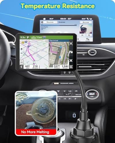 for Garmin GPS Car Mount Cup Holder Replacement 17mm Ball Mount with Adjustable ... - Image 3