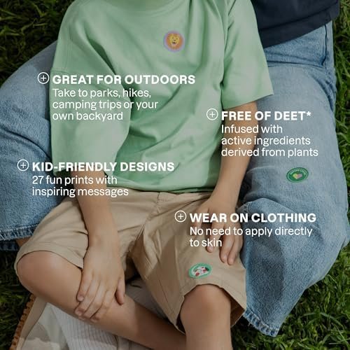 Cliganic Mosquito Repellent Stickers (90 Pack) - Animal Patches for Kids, Natura... - Image 5