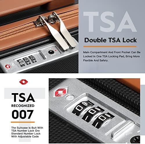 Joyway 20 Inch White Carry On Luggage with TSA Lock, Durable Hardshell Suitcase ... - Image 6