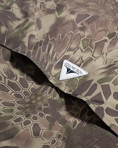 Alimens & Gentle Mens Short Sleeve Fishing Shirt Camouflage Quick Dry Outdoor Su... - Image 8