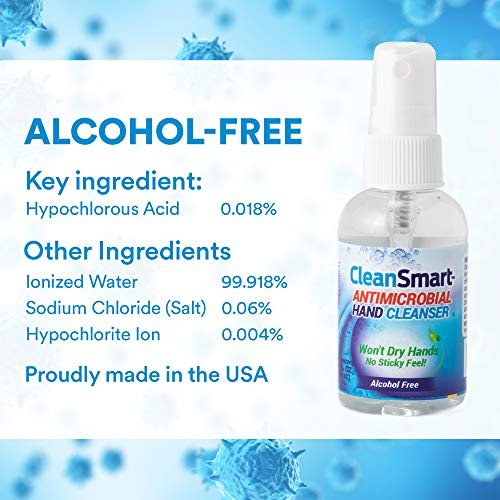 CleanSmart Skin & Hand Cleanser, 2 Ounce Spray Bottle (Pack of 3) Alcohol-Free S... - Image 4