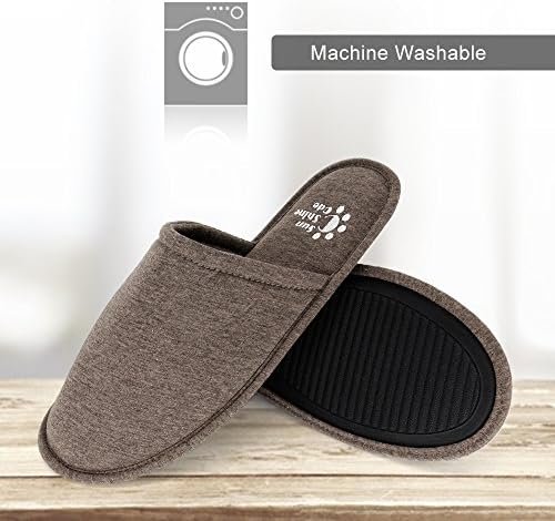 Sunshine Code Men's Memory Foam Cotton Washable Slippers with Matching Travel Ba... - Image 7