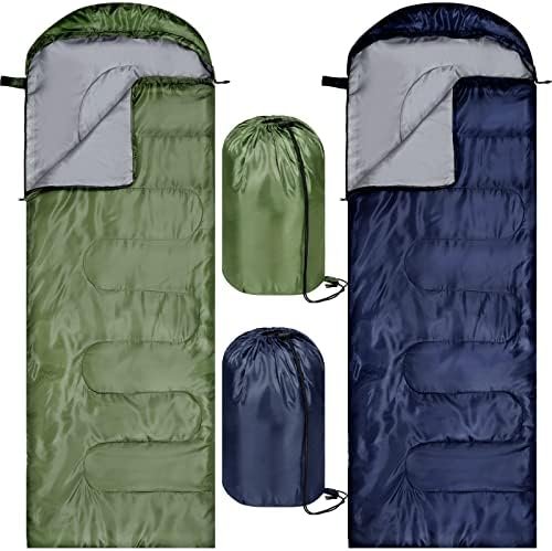 Tudomro 2 Pcs Camping Sleeping Bag for Adults, Lightweight Packable Waterproof C... - Image 9