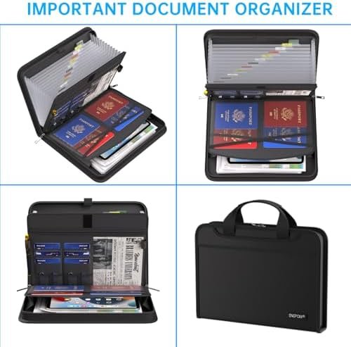 ENGPOW Accordion File Organizer,Fireproof Expanding File Folder with Multi Pocke... - Image 5