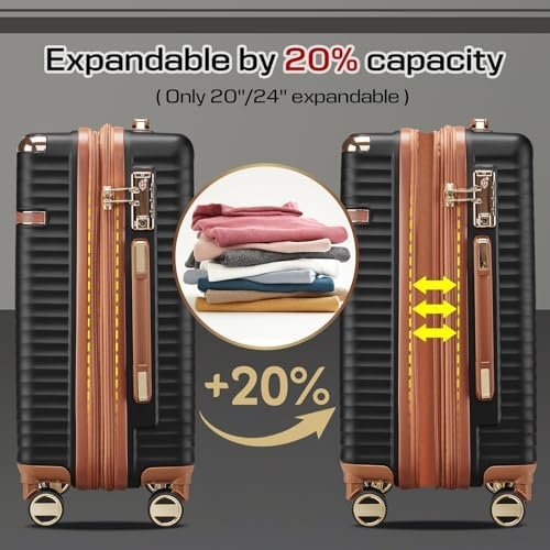 Joyway Carry on Luggage Sets, Expandable Hard Shell Carry-on Suitcase with Spinn... - Image 3