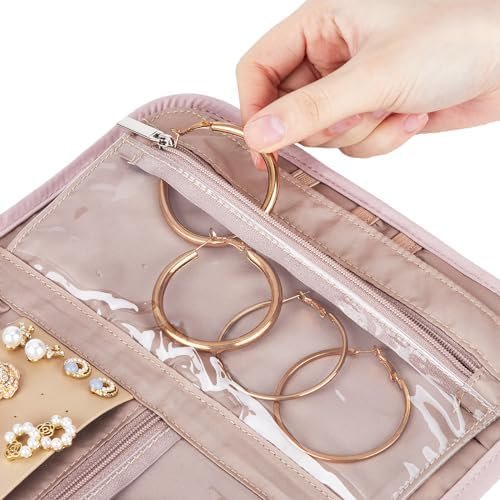 BELALIFE Travel Jewelry Case Organizer, Foldable Jewelry Storage Roll for Earrin... - Image 6