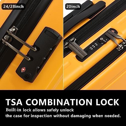 TydeCkare 2pcs 20/24" Luggage Set Lightweight HardShell, 20" Carry On 21.65 * 15... - Image 5