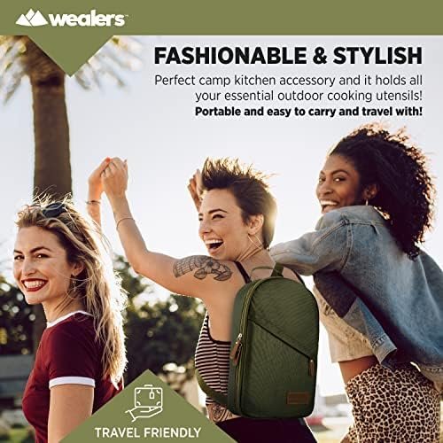 Camp Kitchen Cooking Utensil Set Travel Organizer Grill Accessories Portable Com... - Image 5