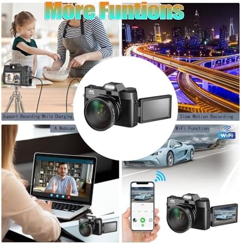 Upgrade 4K Digital Camera for Photography and Video, 16X 48MP Auto-Focus Vloggin... - Image 6