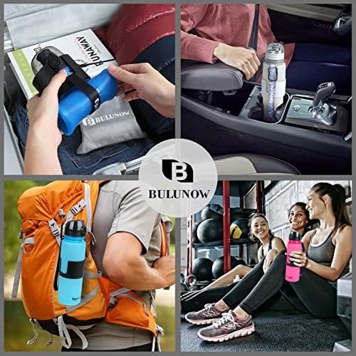 BPA-Free Silicone Collapsible Water Bottle - Leak Proof Twist Cap - 22 oz (Pink) - Image 8