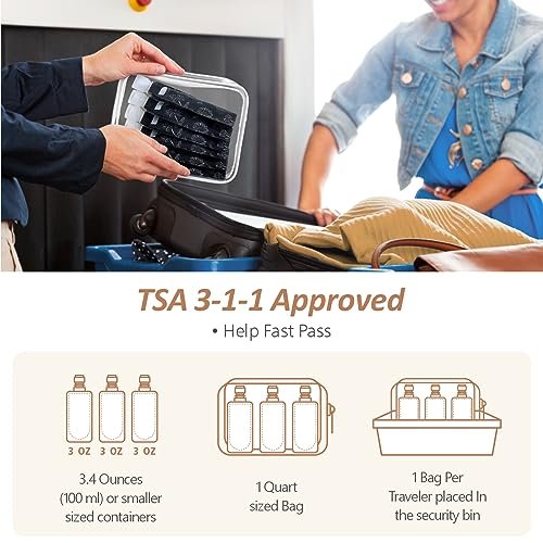 PACKISM Travel Containers for Liquids - 12 Pack Leak Proof 3oz TSA Approved Liqu... - Image 3