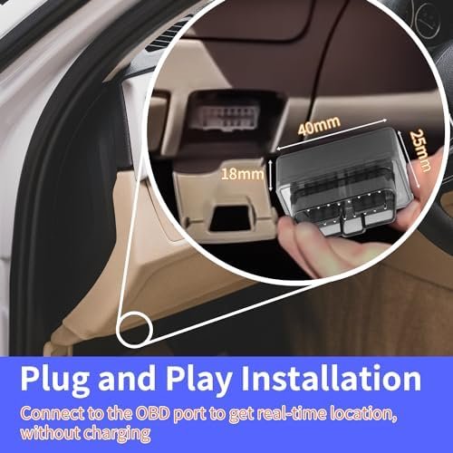 OBD 2 Real Time Tracker Vehicle Tracking Device Car OBD Locator Works with Apple... - Image 4