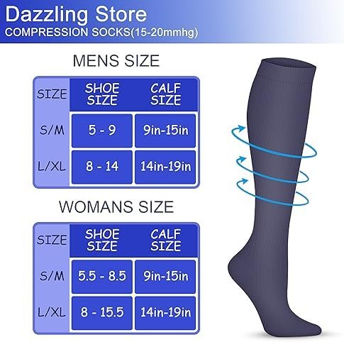 WITHYOU Compression Socks 15-20 mmHg is Best Athletic for Men & Women Running Fl... - Image 6