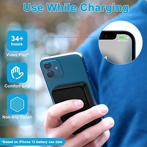AOGUERBE Magnetic Wireless Portable Charger, 10000mAh Wireless Power Bank PD 22.... - Image 5