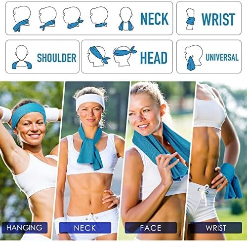 4 Pack Cooling Towel (40"x12") for Sweat,Ice Towel Quick-Drying Neck Cooling Wra... - Image 3