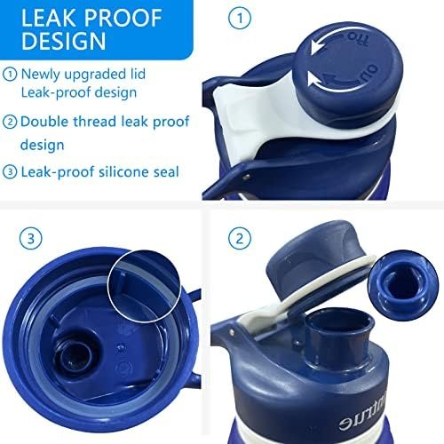 Anntrue Collapsible Water Bottle BPA Free, Food-Grade Silicone Portable Leak Pro... - Image 6
