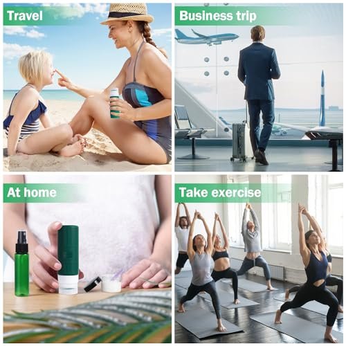 GLAMFIELDS Travel Bottles for Toiletries,TSA Approved 3.3oz Size LeakProof Silic... - Image 8