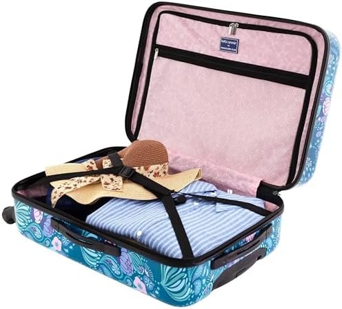 Travelers Club Bella Caronia 3 Piece or 20" Carry-On Voguish Luggage Set, Desert... - Image 6