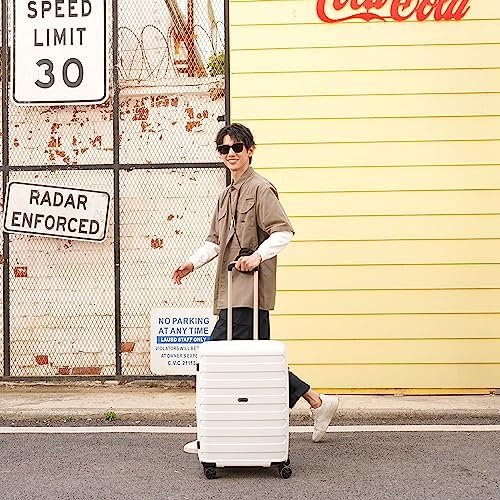 PP material Expandable Carry On Luggage Airline Approved, 20 Inch Hardside Carry... - Image 6