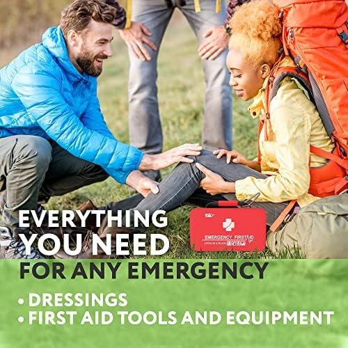 Small First Aid Kit for Car, Office, 121 Pieces, Sturdy Red EVA Travel First Aid... - Image 6