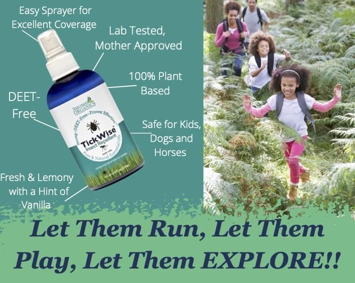 TickWise (8oz) 3 Moms Organics Tick and Insect Repellent, Made with All Natural ... - Image 7