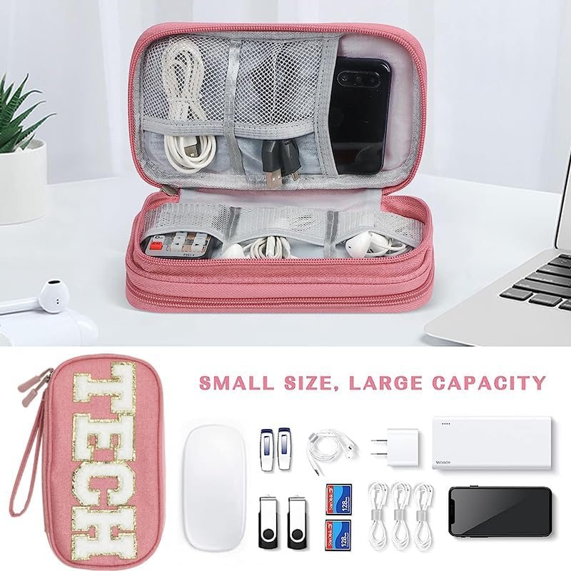 COSHAYSOO Electronic Accessories Organizer Bag Cable Cord Charger Carrying Pouch... - Image 5
