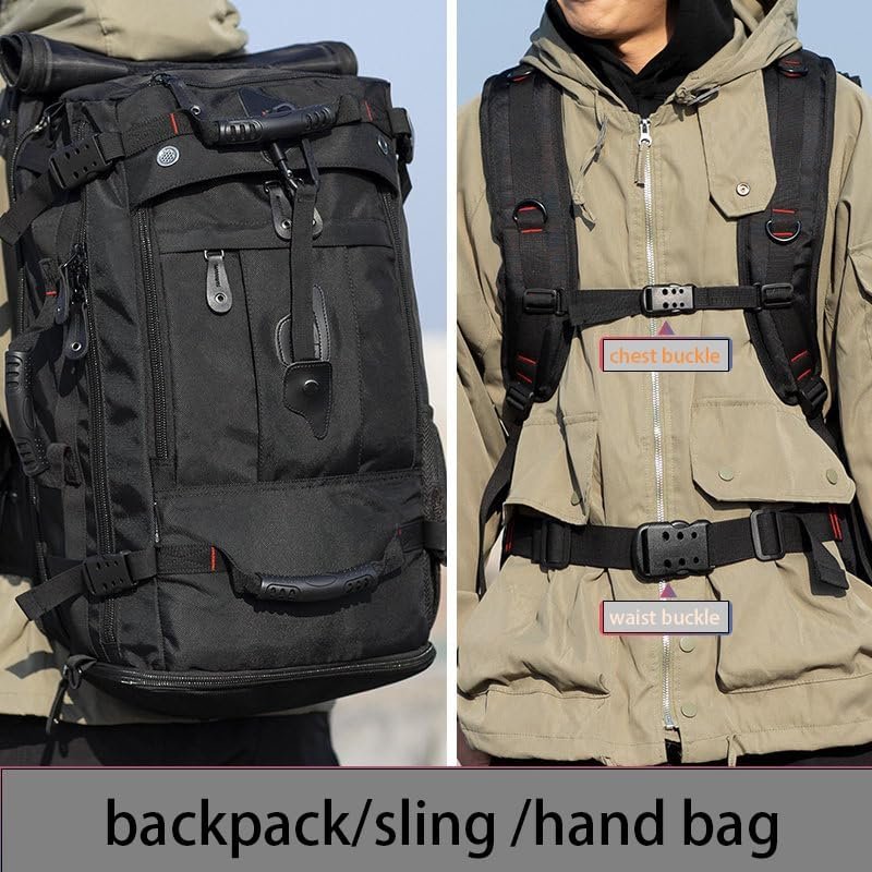 Travel Backpack Carry On Backpack Durable Convertible Duffle Bag Fit for 15.6 In... - Image 3