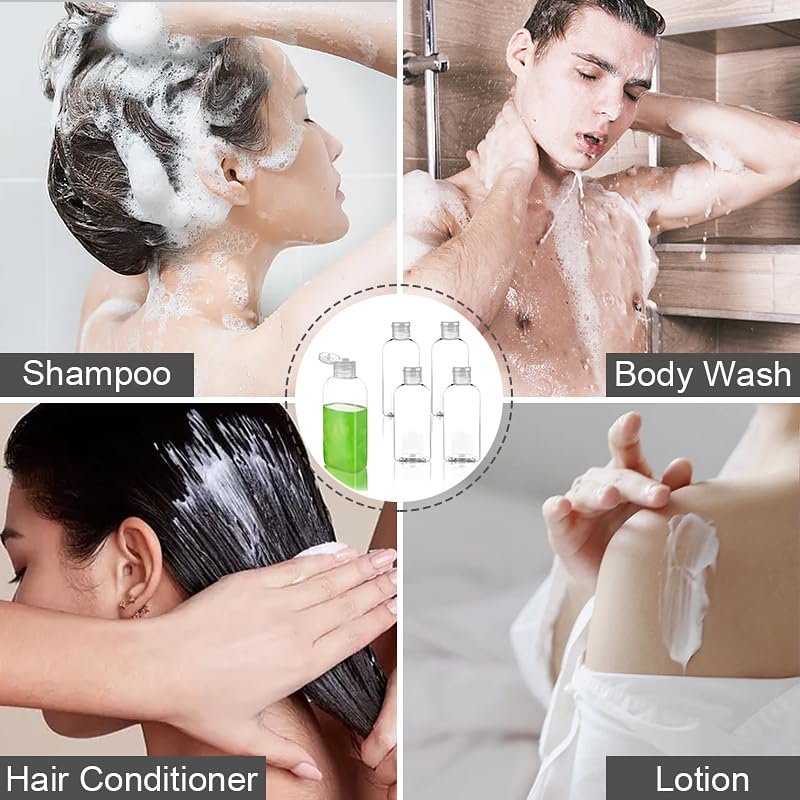 Travel Size Containers Plastic Travel Bottles Leak Proof Squeeze Bottles with Fl... - Image 7