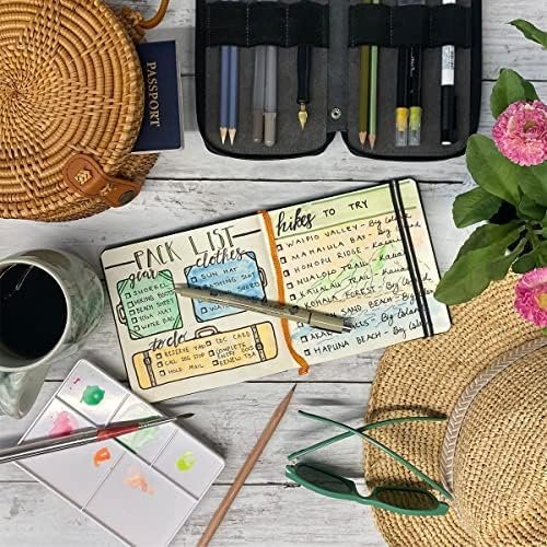 Handbook Journal Co. Artist Canvas Cover Travel Notebook for Drawing and Sketchi... - Image 8