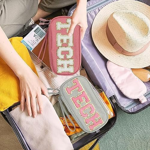 COSHAYSOO Electronic Accessories Organizer Bag Cable Cord Charger Carrying Pouch... - Image 7