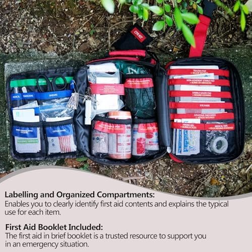 Upgrade - Comprehensive First Aid Kit with Labelled Compartments, MOLLE System E... - Image 4