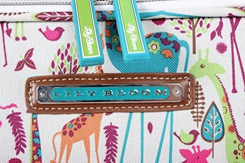 Lily Bloom Giraffe Park Luggage 24" Expandable Design Pattern Suitcase With Spin... - Image 6