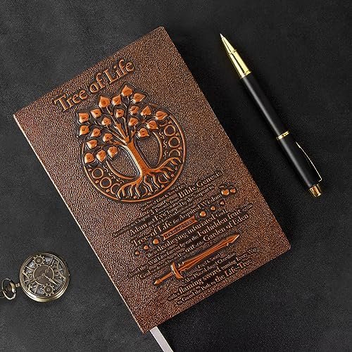 Tree of Life Embossed Notebook, 3D Vintage Journal with Pen/Pen Refill/Pen Holde... - Image 8