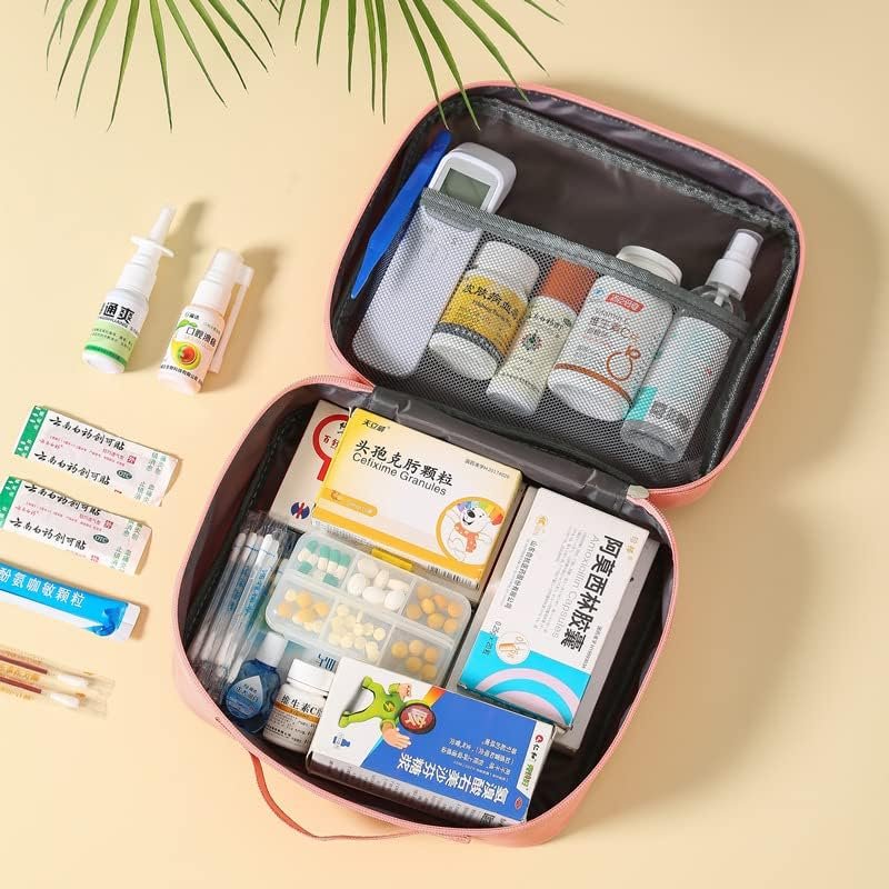 Travel Medicine Bag, Medicine Bottle Organizer Med Emergency Bag, First Aid Bags... - Image 4