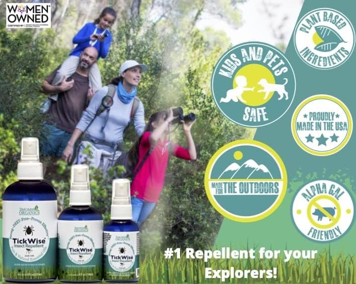 TickWise (8oz) 3 Moms Organics Tick and Insect Repellent, Made with All Natural ... - Image 5