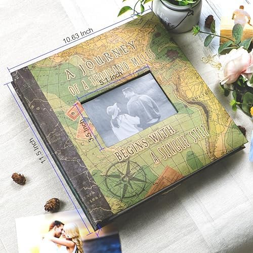 Holoary Adventure Scrapbook Album with Metallic Pen Magnetic Self-Stick Page Scr... - Image 3