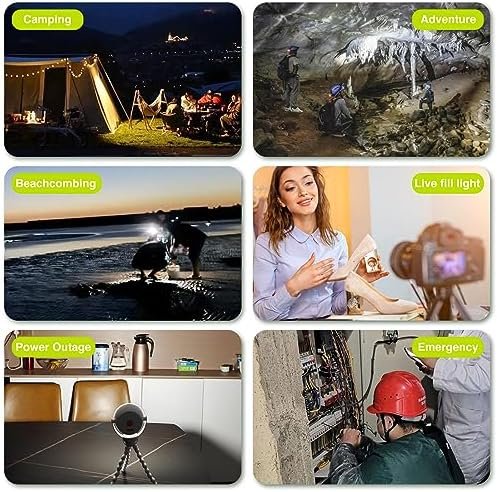 Camping Lantern Rechargeable Light,Flexible Tripod Clip On Camping Lights with I... - Image 8