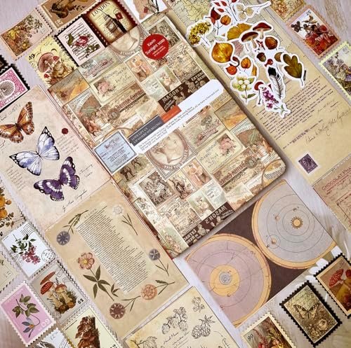 Vintage Junk Journal Notebook Blank Bullet Journals, Travel Journal, Writing Jou... - Image 4