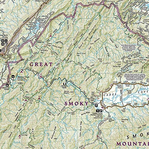 Great Smoky Mountains National Park Map (National Geographic Trails Illustrated ... - Image 4