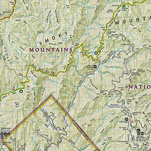Great Smoky Mountains National Park Map (National Geographic Trails Illustrated ... - Image 3