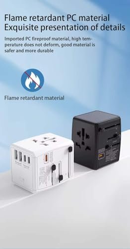 Universal All-in-One Travel Adapter & GaN Charger – 65W PD Fast Charging, 2 USB-... - Image 7