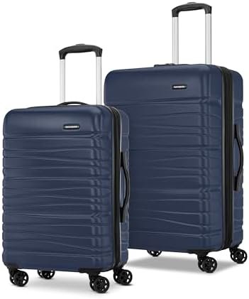 Samsonite Evolve SE Hardside Expandable Luggage with Spinners, Classic Navy, 2PC... - Image 2