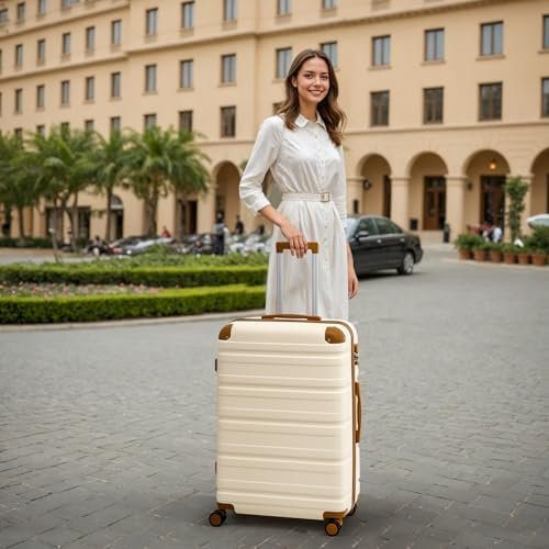 TAKUMI Luggage 3 Piece Set ABS Hardshell Suitcase Set with Double Spinner Wheels... - Image 7