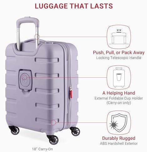 SwissGear 7366 Hardside Expandable Luggage with Spinner Wheels, Evening Haze, 3-... - Image 5