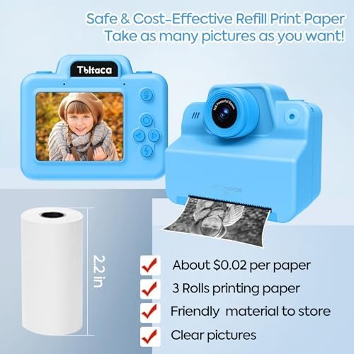 Instant Camera for Kids, Kids Instant Print Camera for 3 4 5 6 7 8 9 10 Years Ol... - Image 4